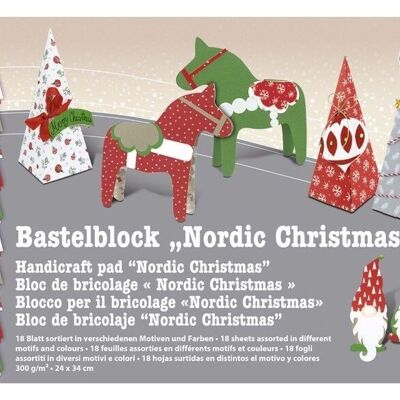 Bloque artesanal "Navidad nórdica"