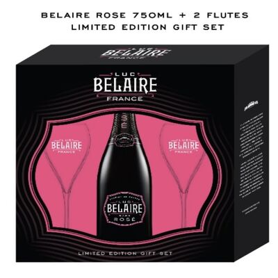 Luc Belaire Rosé Regular + 2 Flutes