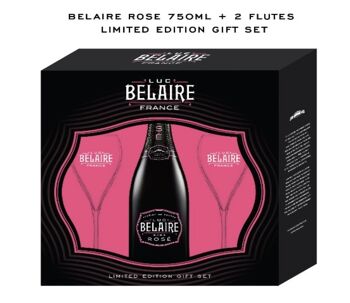 Luc Belaire Rosé Regular + 2 Flûtes