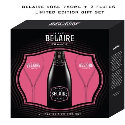 Luc Belaire Rosé Regular + 2 Flauti