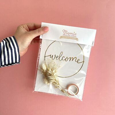 KIT Grazioso poster floreale BENVENUTO