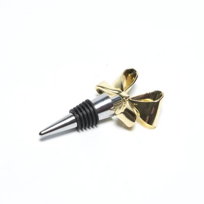Ludi-Vin gold-finish metal knot stopper