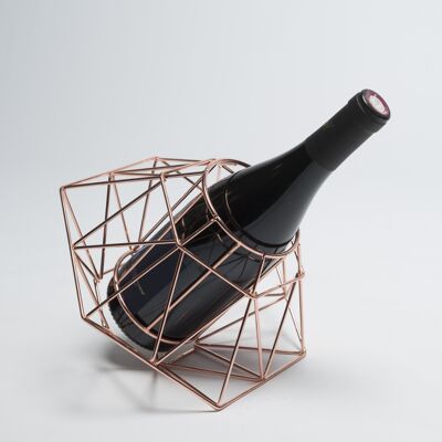 DIAMANT copper finish bottle holder