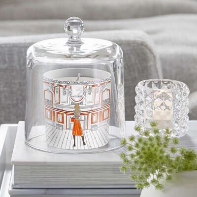 Shopping in Paris- Haute Chic Fine Bone China Pot Candle