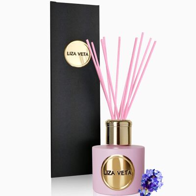 Difusor De Carrizo De Lavanda - Rosa Mate