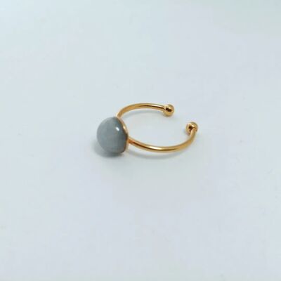 Bague Alba agate bleue