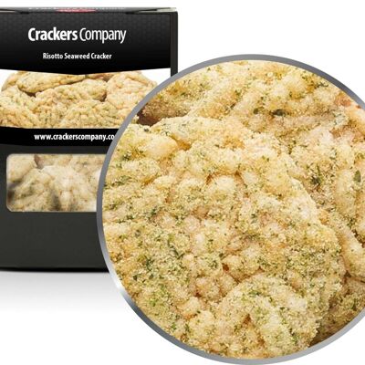 Risotto Cracker Alle Alghe. PU con 32 pezzi e 25 g di contenuto per pezzo