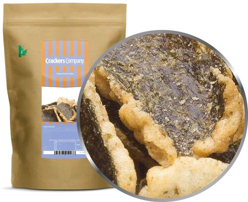Tempura Seaweed Cracker. VPE mit 8 Stk. u. 70g Inhalt je Stk