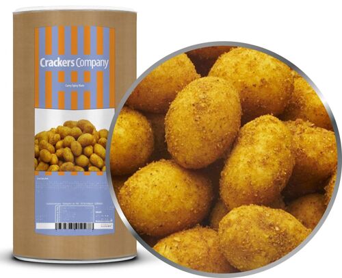 Curry Spicy Nuts. VPE mit 9 Stk. u. 600g Inhalt je Stk.