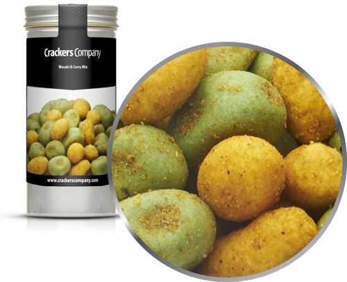 Wasabi & Curry Mix. VPE mit 40 Stk. u. 75g Inhalt je Stk.