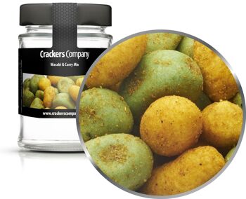 Mélange Wasabi & Curry. PU avec 45 pièces et 75g de contenu par pièce