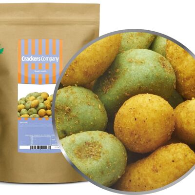 Wasabi & Curry Mix. PU with 8 pieces and 500g content per piece
