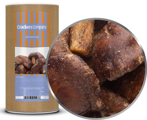 Shiitake Mushroom Chips. VPE mit 9 Stk. u. 250g Inhalt je St