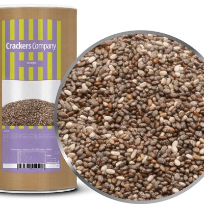 Chia Seeds. VPE mit 9 Stk. u. 850g Inhalt je Stk.