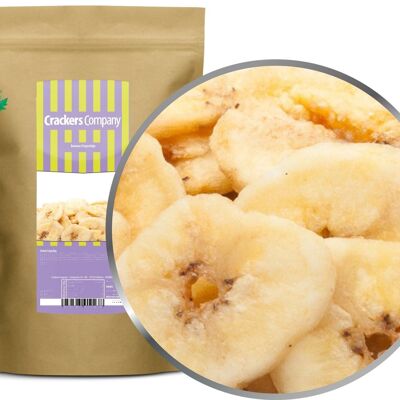 Banana crispy chips. PU with 8 pieces and 350g content per piece