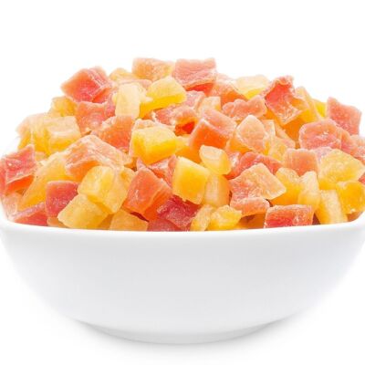 Cubo di mango e papaia. PU con 1 pezzo e 5000 g di contenuto per pezzo