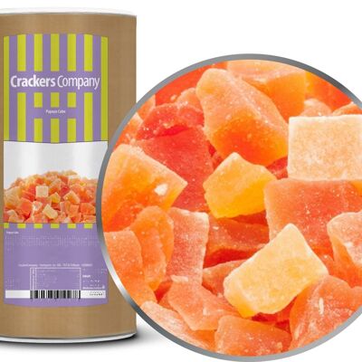 Cubo de papaya. PU con 9 piezas y 700 g de contenido por pieza