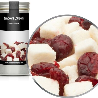 Coconut & Cranberry. PU with 40 pieces and 80g content per piece