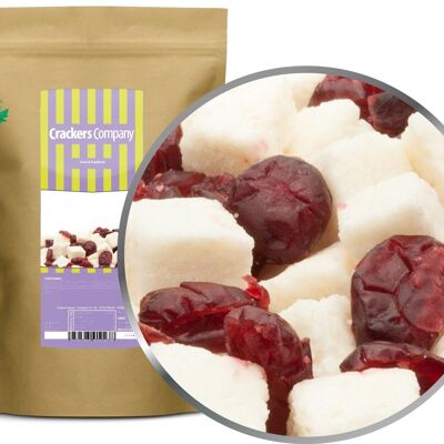 Coconut & Cranberry. PU with 8 pieces and 500g content per piece