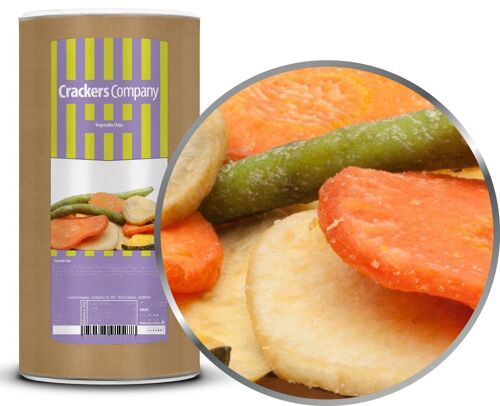 Vegetable Chips. VPE mit 9 Stk. u. 250g Inhalt je Stk.