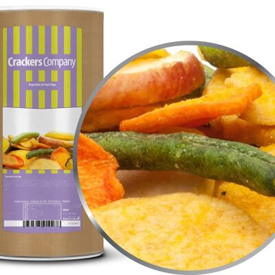Vegetable & Fruit Chips. PU with 9 pieces and 200g content per piece