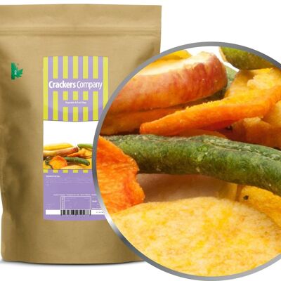 Vegetable & Fruit Chips. PU with 8 pieces and 150g content per piece