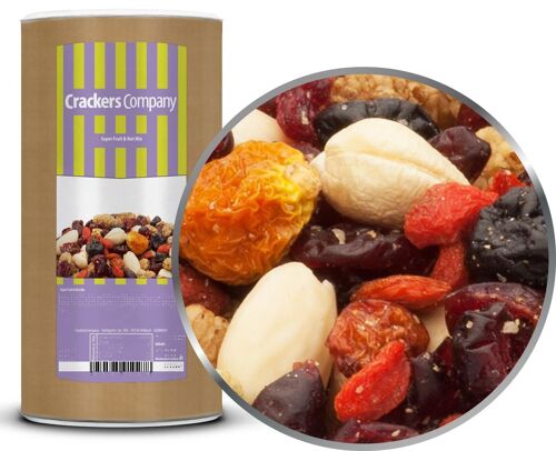 Super Fruit & Nut Mix. VPE mit 9 Stk. u. 650g Inhalt je Stk.