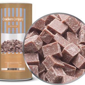 Cube de chocolat au lait. PU avec 9 pièces et 800g de contenu par pièce