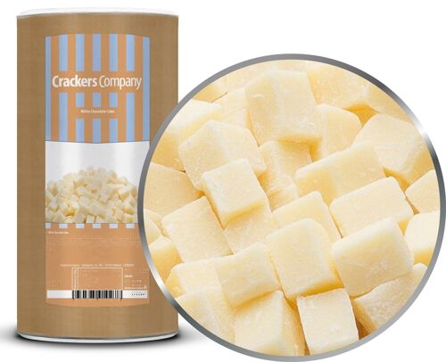 White Chocolate Cube. VPE mit 9 Stk. u. 800g Inhalt je Stk.