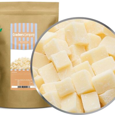 White Chocolate Cube. PU with 8 pieces and 500g content per piece