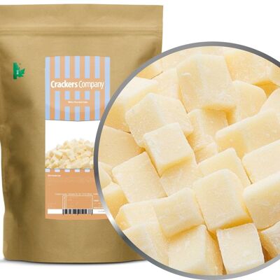 White Chocolate Cube. PU with 8 pieces and 500g content per piece