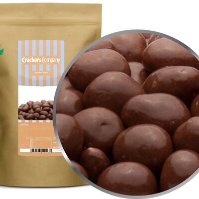 Cacahuètes lactées au chocolat. PU avec 8 pièces et 700g de contenu par pièce