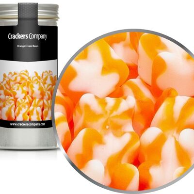 Osos de crema naranja. PU con 40 piezas y 110 g de contenido por pieza