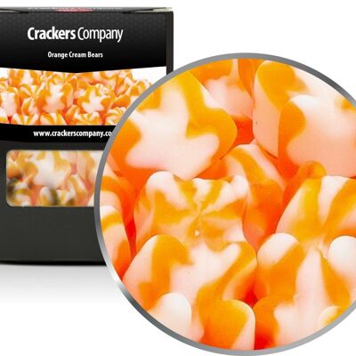 Osos de crema naranja. PU con 32 piezas y 110 g de contenido por pieza