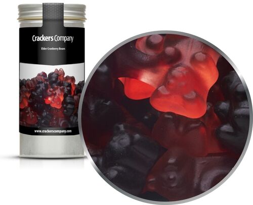 Elder Cranberry Bears. VPE mit 40 Stk. u. 100g Inhalt je Stk