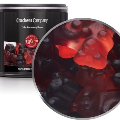 Elder Cranberry Bears. PU with 36 pieces and 100g content per piece
