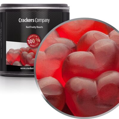 Red Fruity Hearts. PU with 36 pieces and 120g content per piece