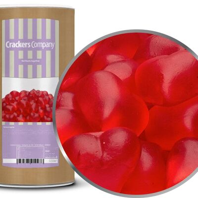 Red Hearts Sugarfree. VPE mit 9 Stk. u. 1200g Inhalt je Stk.