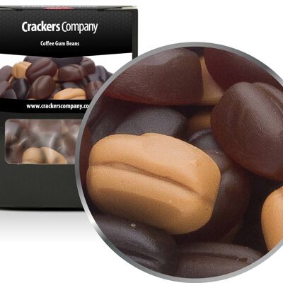 Coffee Gum Beans. PU with 32 pieces and 120g content per piece
