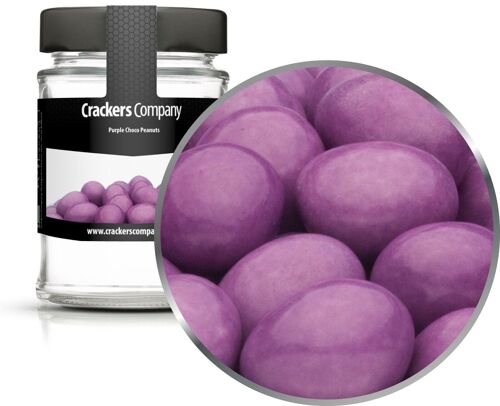 Purple Choco Peanuts. VPE mit 45 Stk. u. 110g Inhalt je Stk.