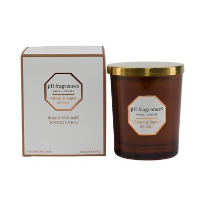 Vetiver & Leather Sandalwood Candle (180gr)