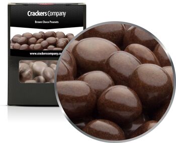 Cacahuètes brunes au chocolat. PU avec 32 pièces et 110g de contenu par pièce