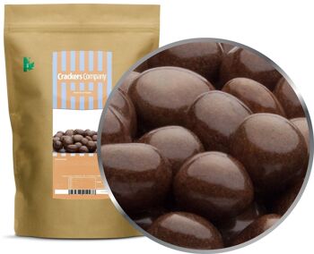 Cacahuètes brunes au chocolat. PU avec 8 pièces et 750g de contenu par pièce
