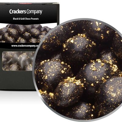 Black & Gold Chocolate Peanuts. PU with 32 pieces and 110g content j
