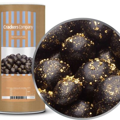Black & Gold Chocolate Peanuts. PU with 9 pieces and 950g content each