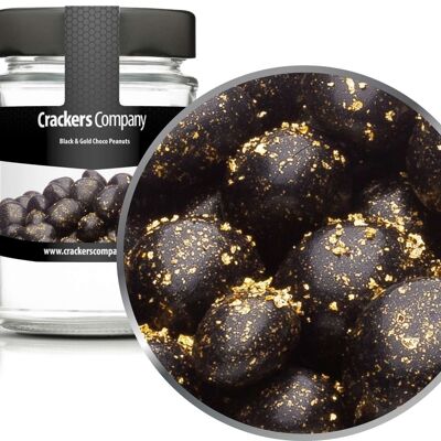 Black & Gold Chocolate Peanuts. PU with 45 pieces and 110g content j