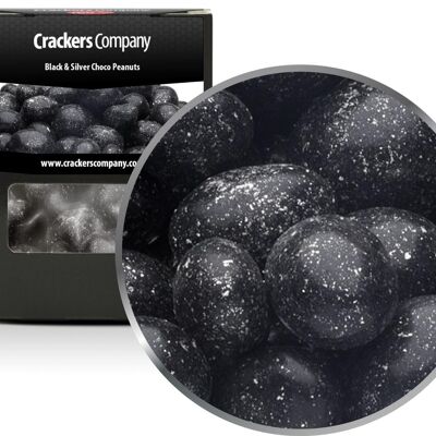 Black & Silver Chocolate Peanuts. PU with 32 pieces and 110g content
