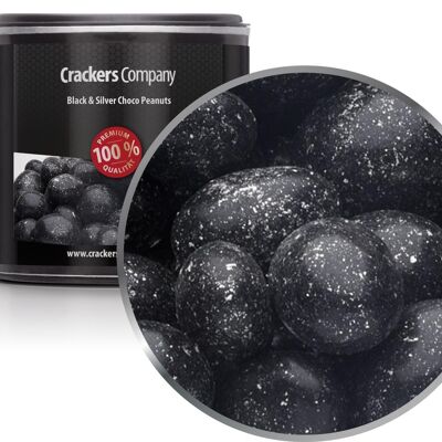 Black & Silver Chocolate Peanuts. PU with 36 pieces and 110g content
