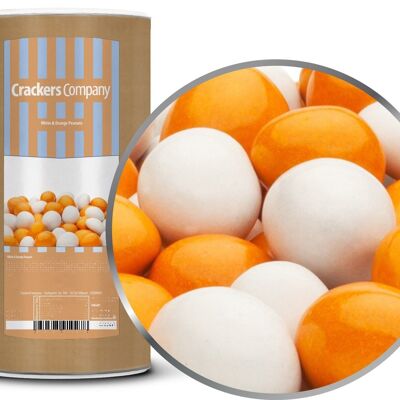 White & Orange Peanuts. PU with 9 pieces and 950g content per piece