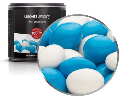 White & Blue Peanuts. VPE mit 36 Stk. u. 110g Inhalt je Stk.